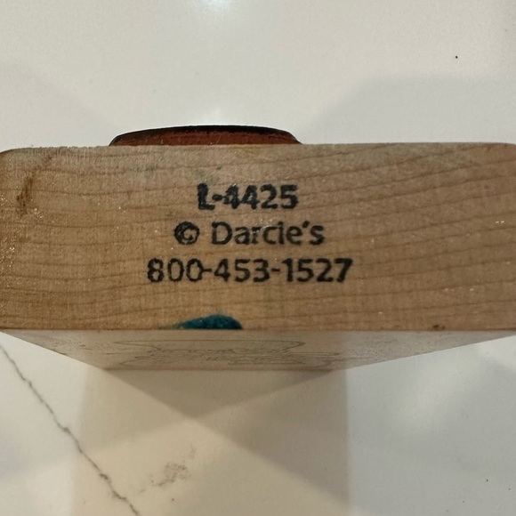 Wooden Stamps Holidays Christmas Qty 5  Vintage Stenciling - Picture 9 of 10